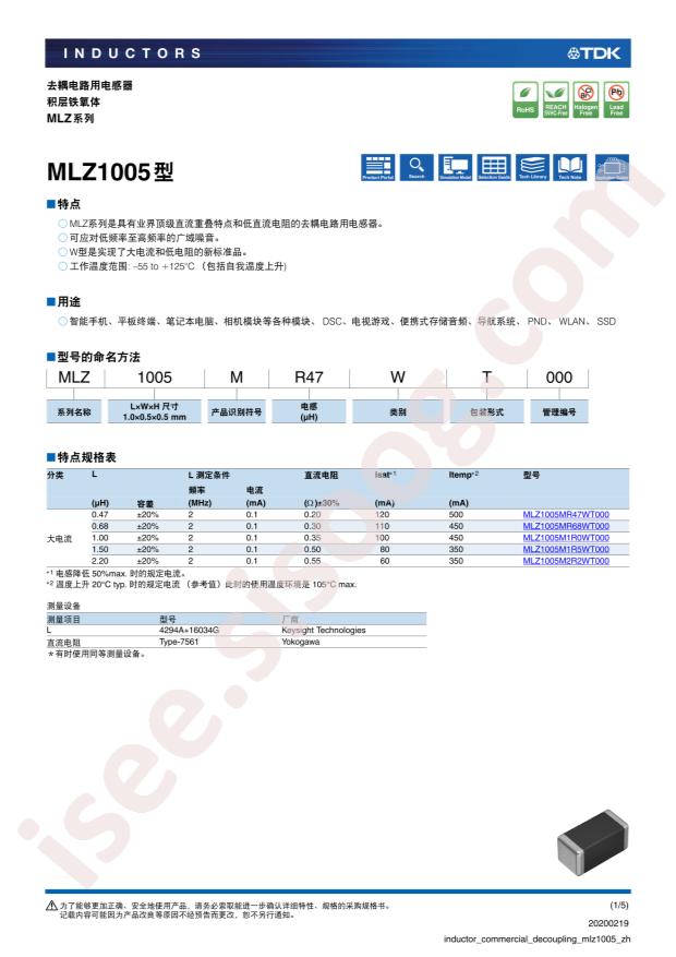 MLZ1005M1R0WT000