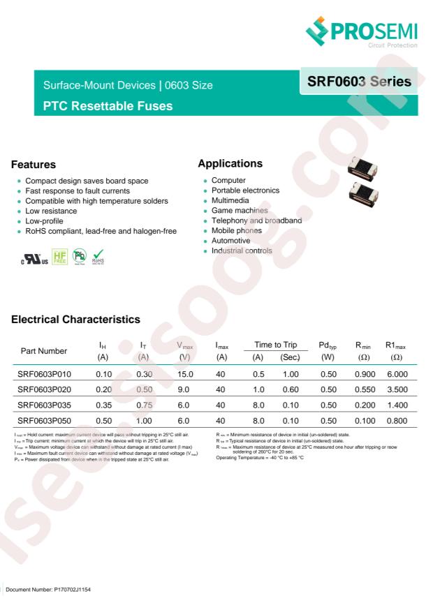 SRF0603P050