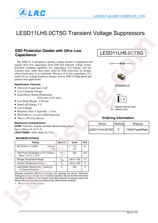 LESD11LH5.0CT5G