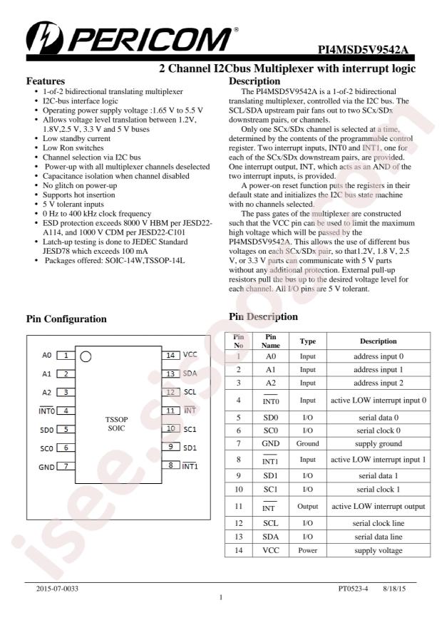 PI4MSD5V9542ALEX