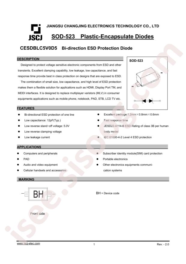 CESDBLC5V0D5