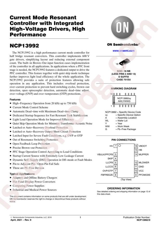 NCP13992ABDR2G