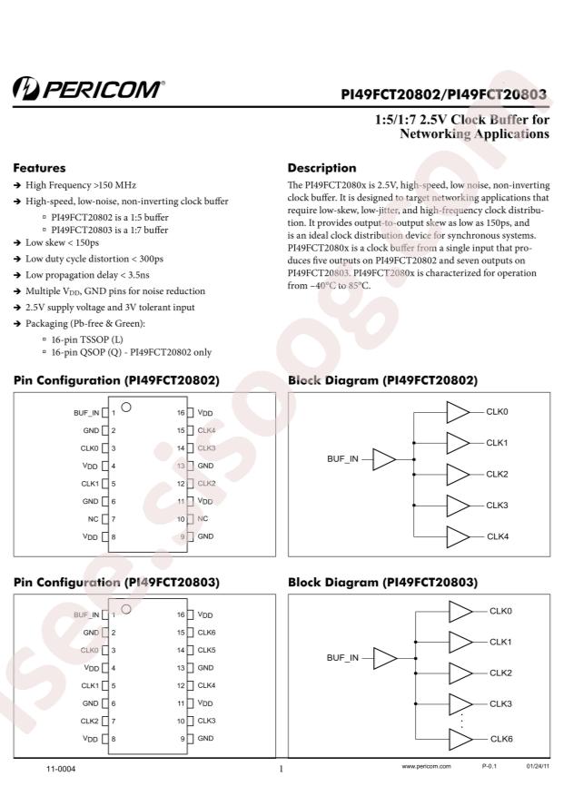 PI49FCT20802LEX