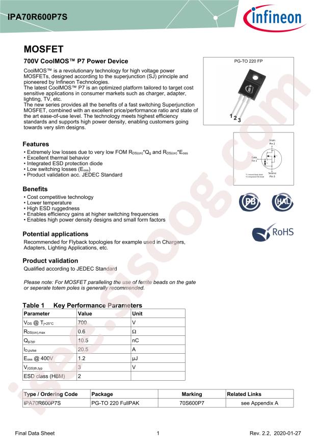 IPA70R600P7S