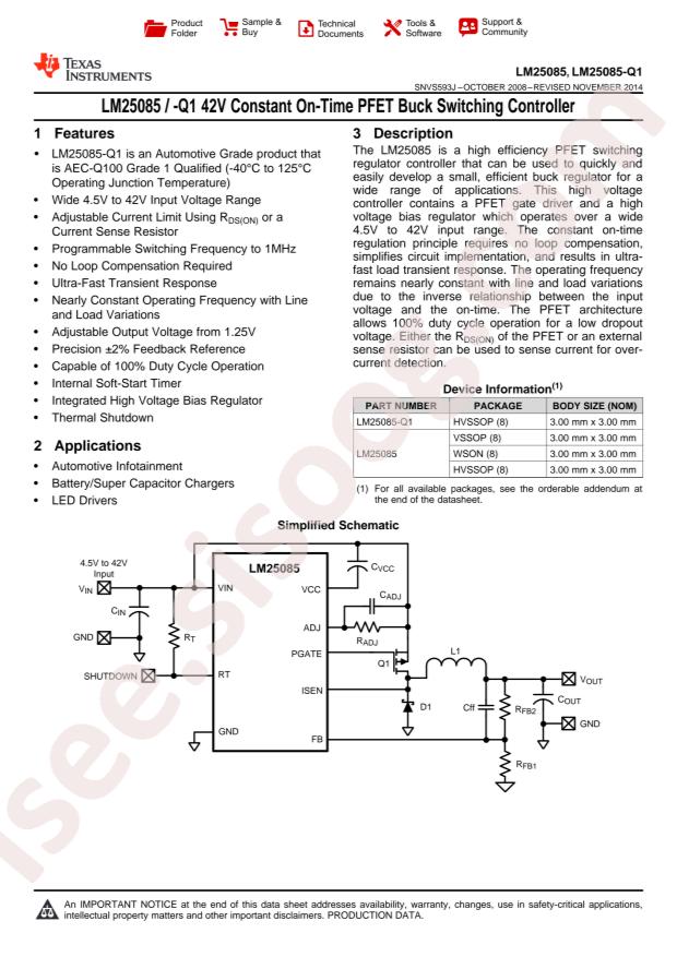 LM25085MM/NOPB