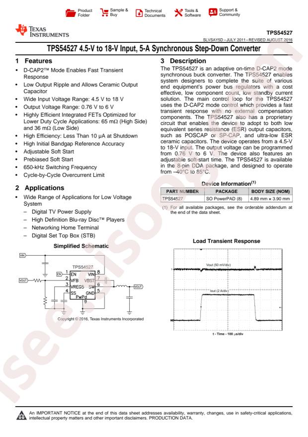 TPS54527DDAR