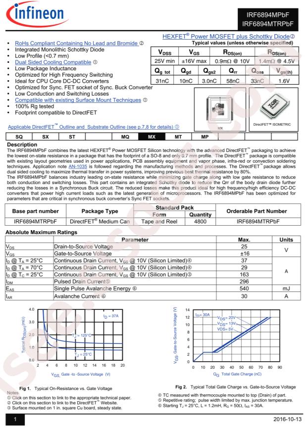 IRF6894MTRPBF