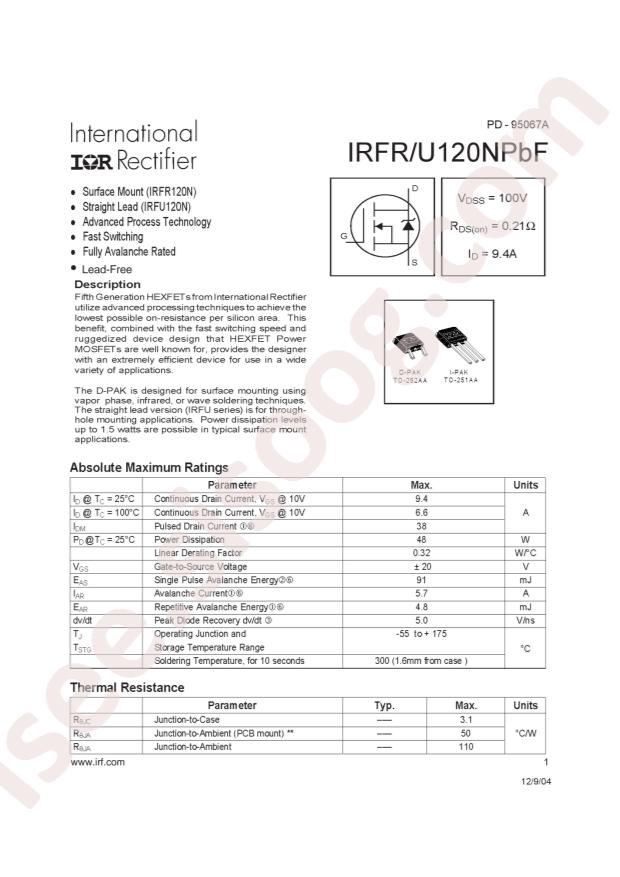 IRFU120NPBF