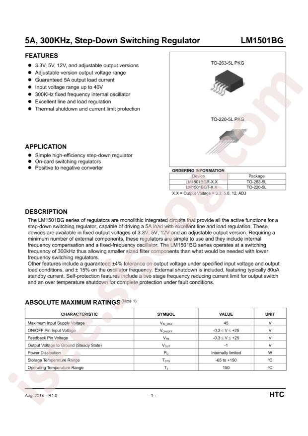 LM1501BGR-ADJ