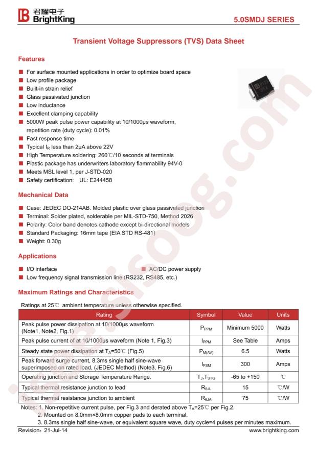 5.0SMDJ48CA/TR13