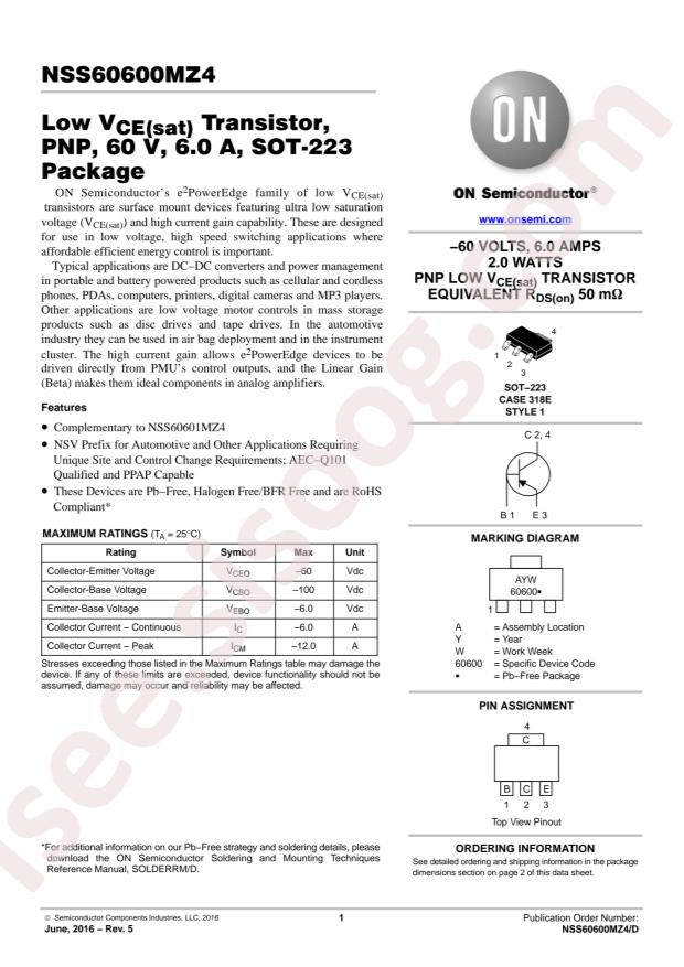NSV60600MZ4T3G
