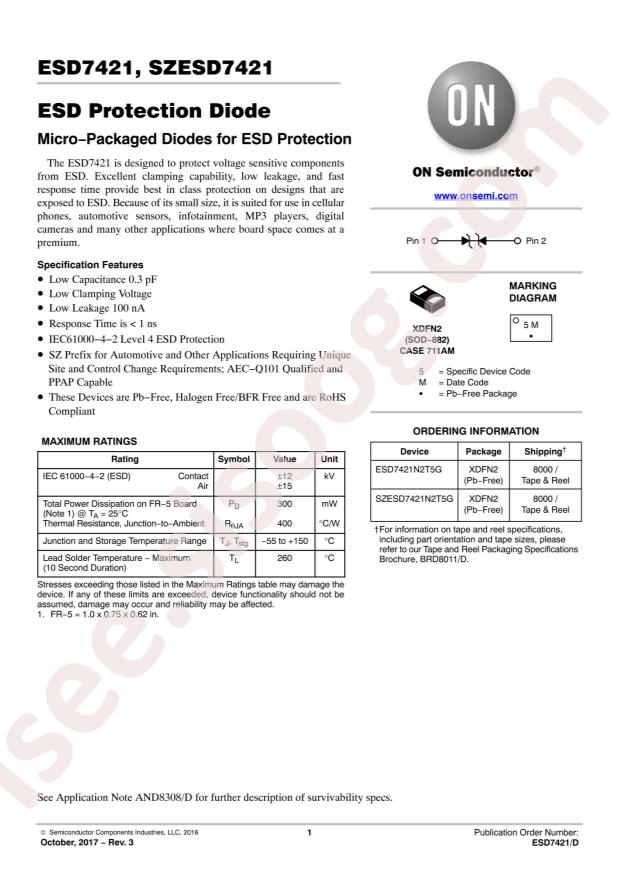 ESD7421N2T5G
