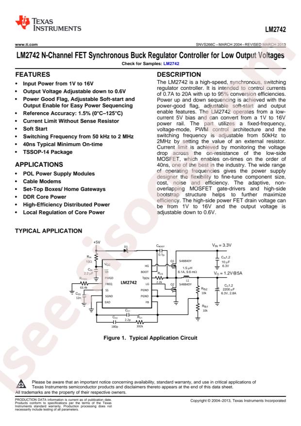 LM2742MTCX/NOPB