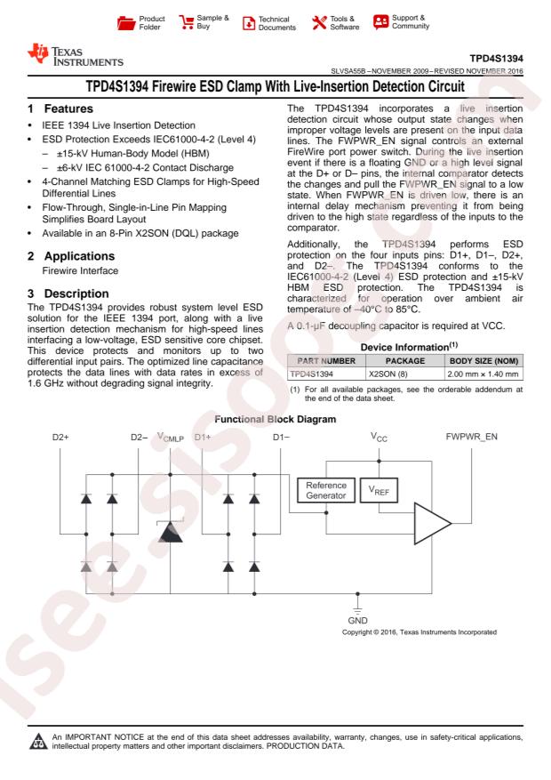 TPD4S1394DQLR