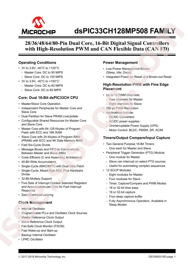 dsPIC33CH64MP202-I/2N