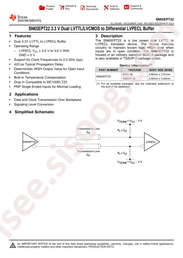 SN65EPT22D