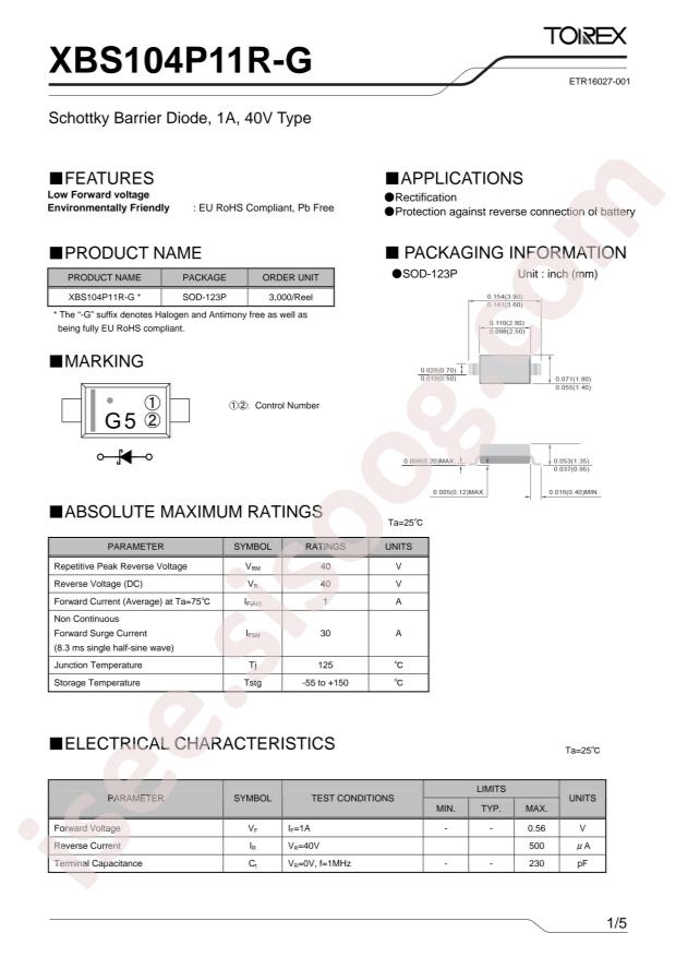 XBS104P11R-G