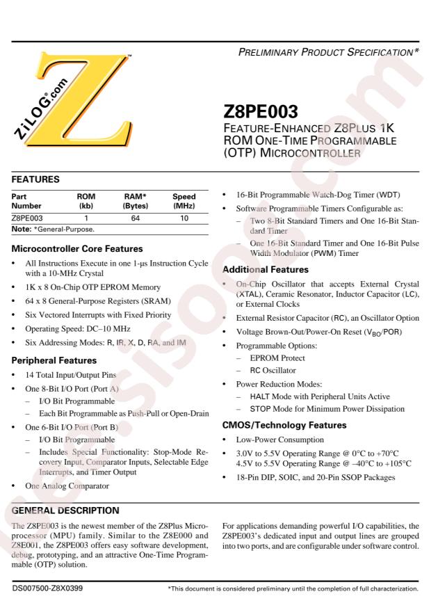 Z8PE003PZ010SG
