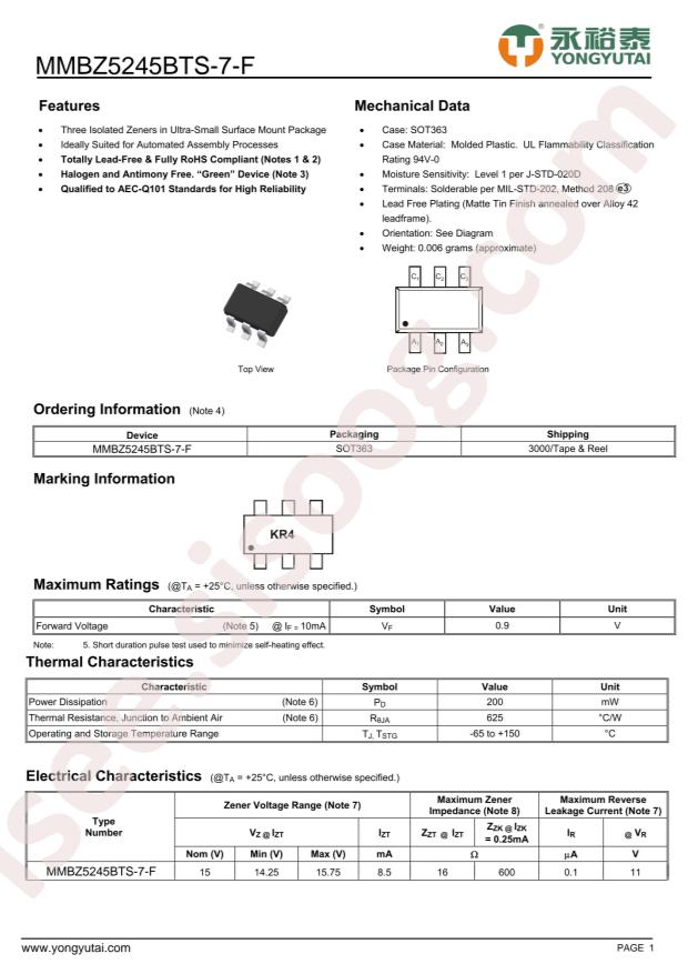 MMBZ5245BTS-7-F