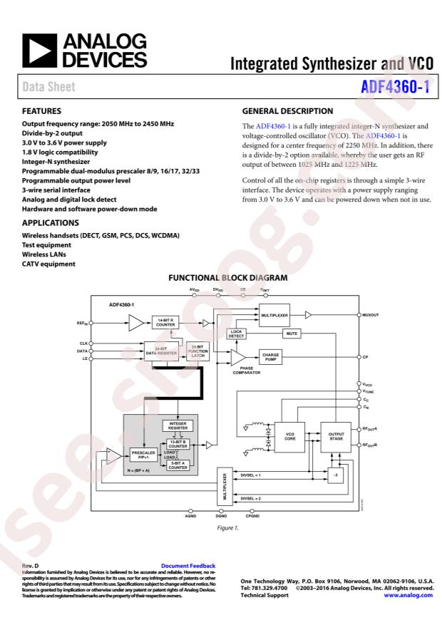 ADF4360-1BCPZ