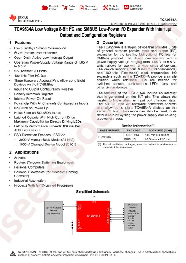 TCA9534APWR