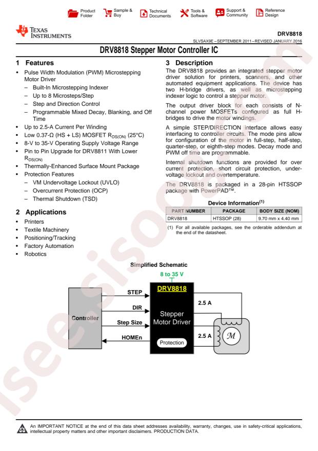 DRV8818PWPR
