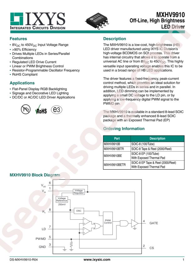 MXHV9910BTR