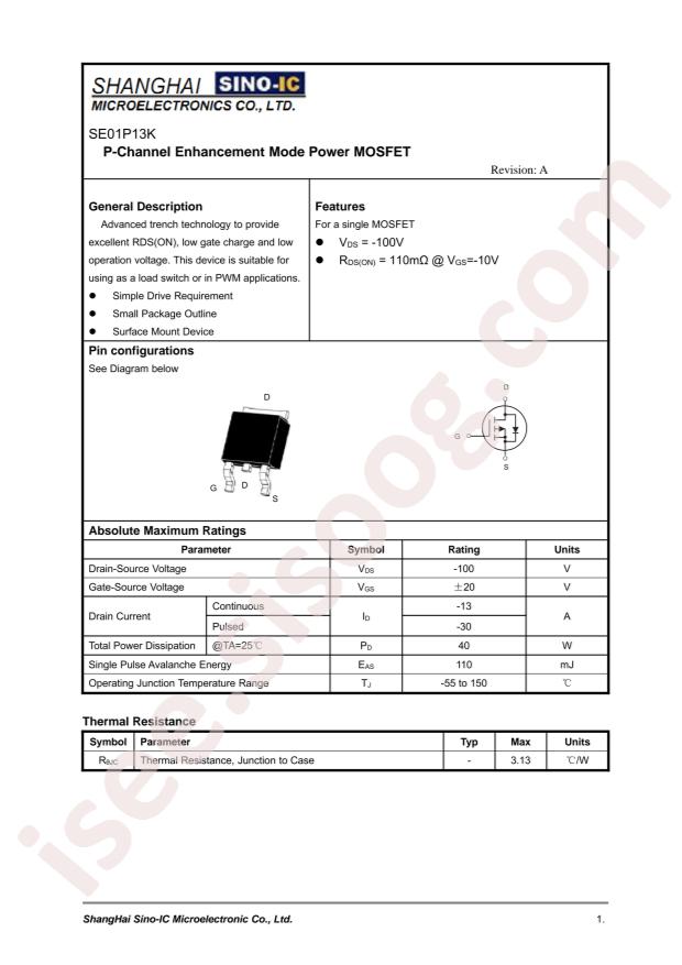 SE01P13K