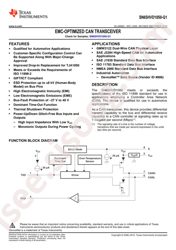 SN65HVD1050QDRQ1