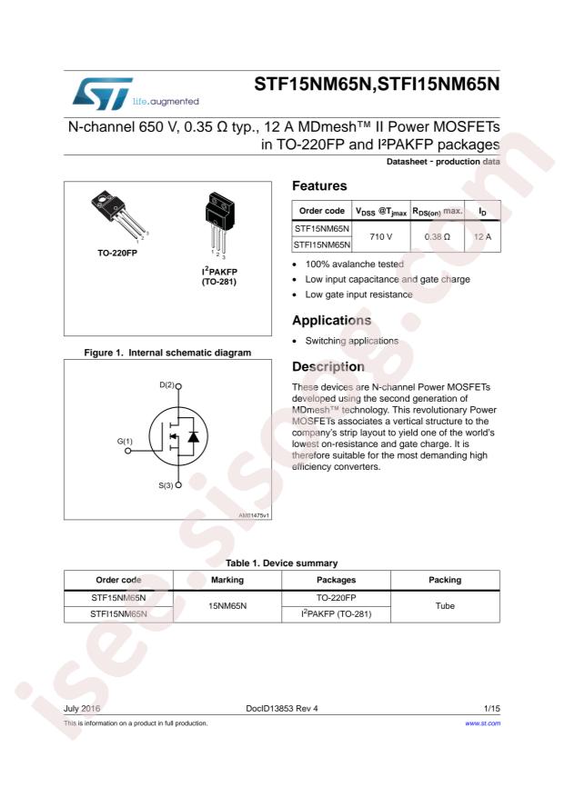 STF15NM65N