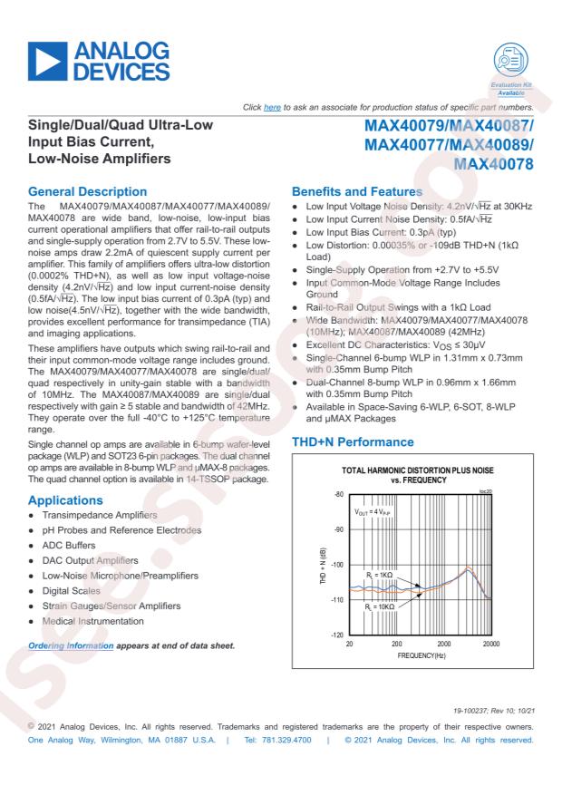 MAX40089AUA+