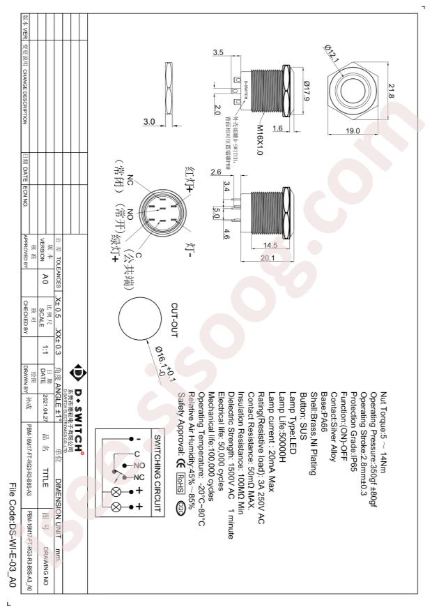 PBM-16M17-FT-RG3-R3-B8S