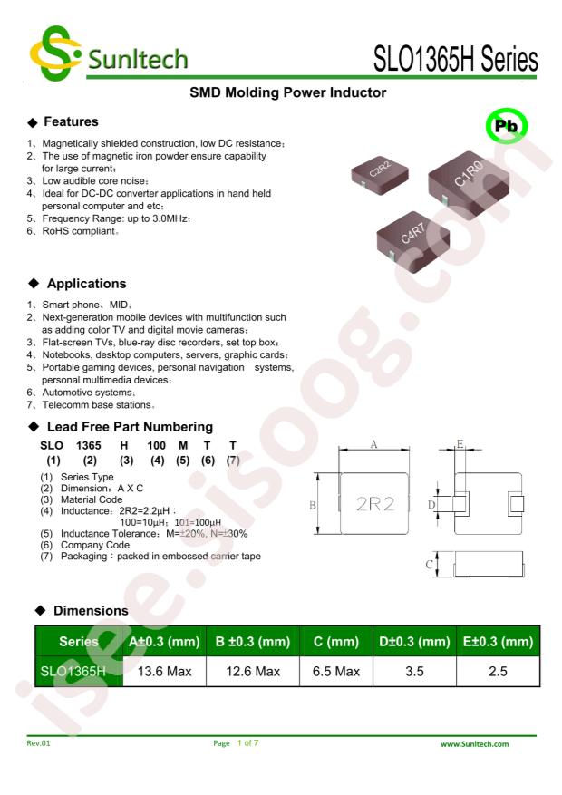 SLO1365H101MTT