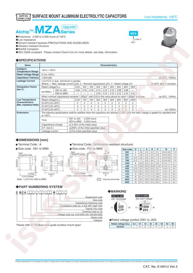 EMZA100ADA330MD61G
