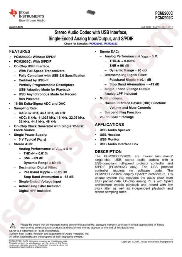 PCM2900CDBR