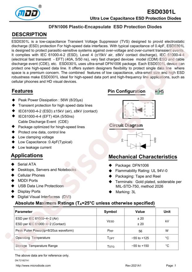 ESD0301L
