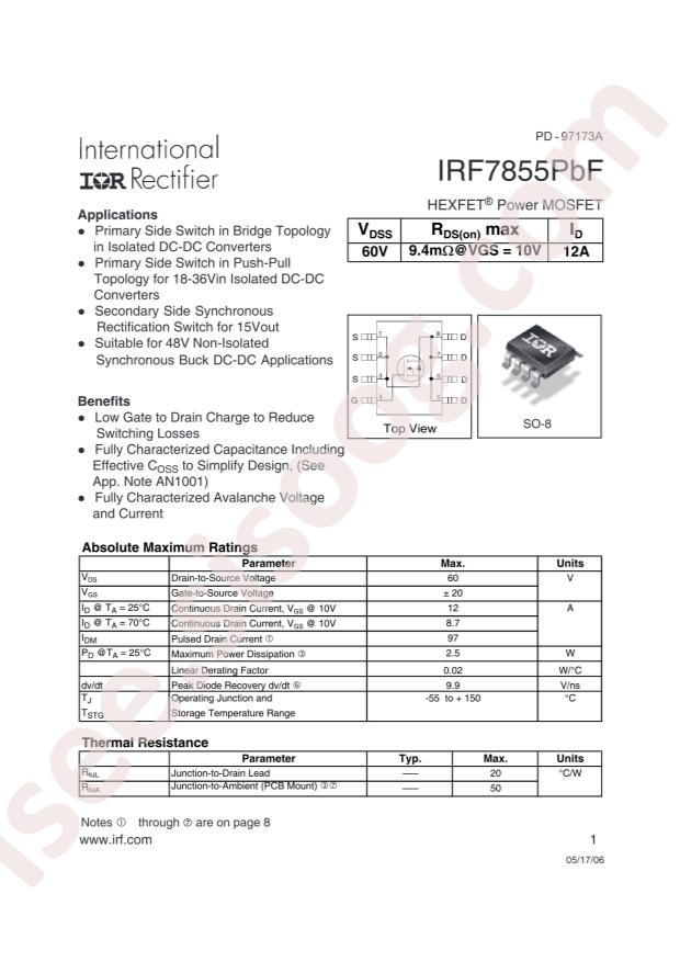 IRF7855TRPBF