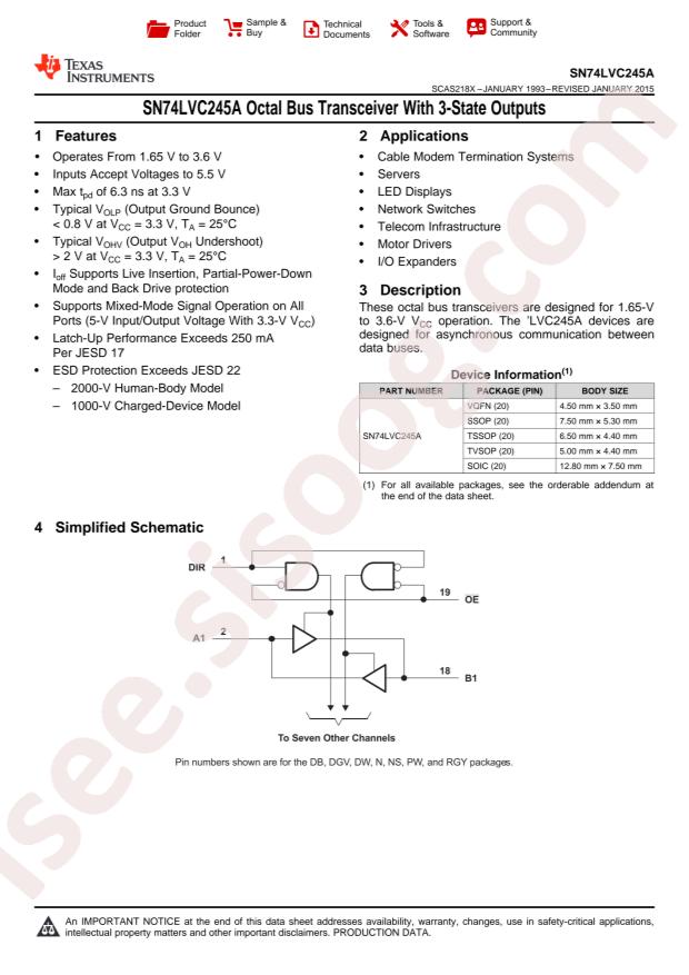 SN74LVC245ADWR