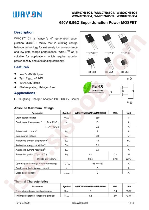WMO07N65C4
