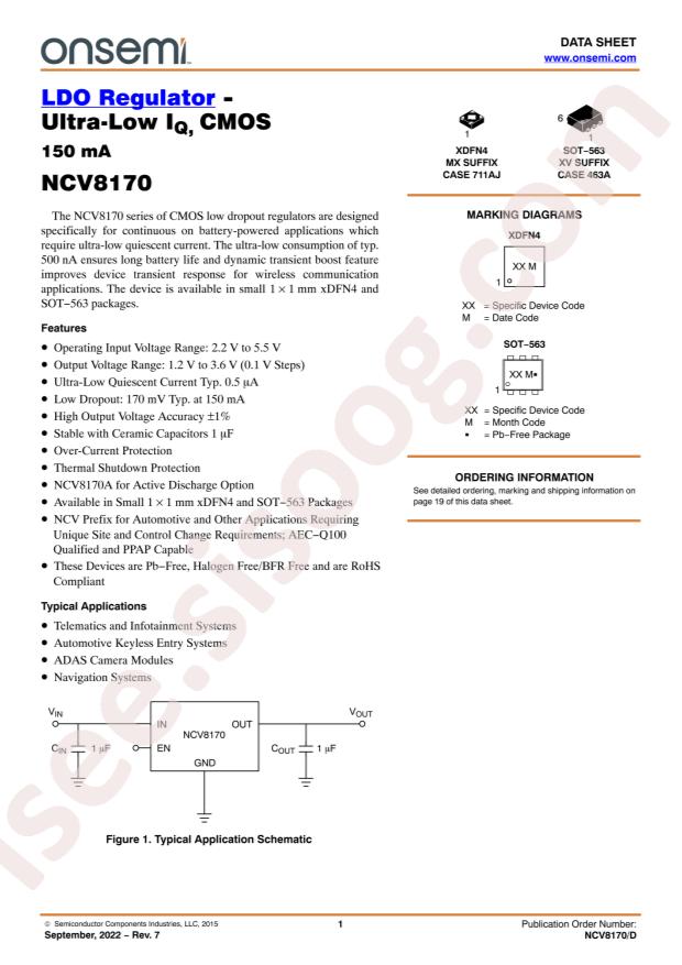 NCV8170AXV330T2G