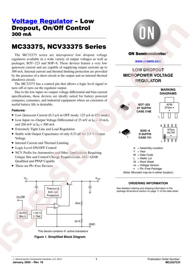 MC33375ST-1.8T3G