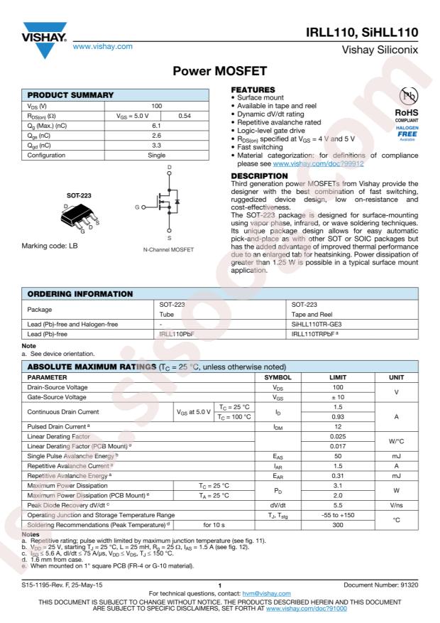 SIHLL110TR-GE3