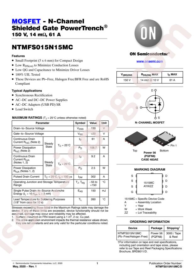 NTMFS015N15MC