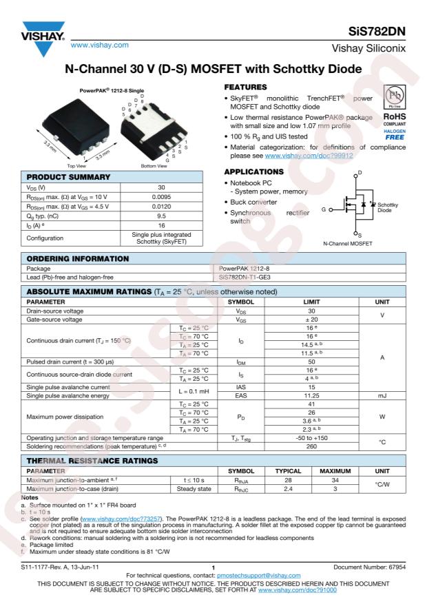 SIS782DN-T1-GE3