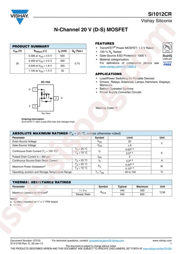 SI1012CR-T1-GE3