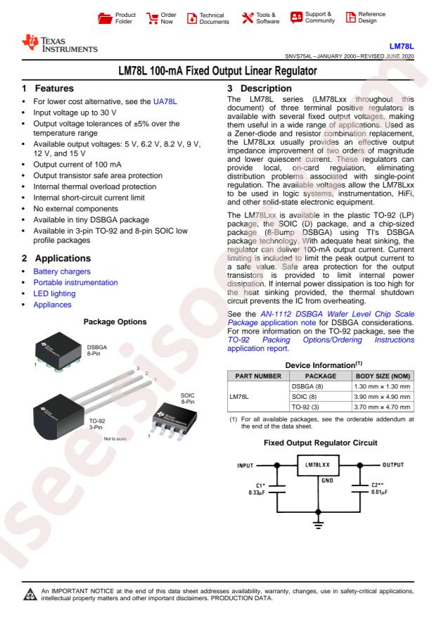 LM78L05ACM/NOPB