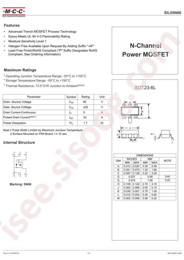 SIL05N06-TP