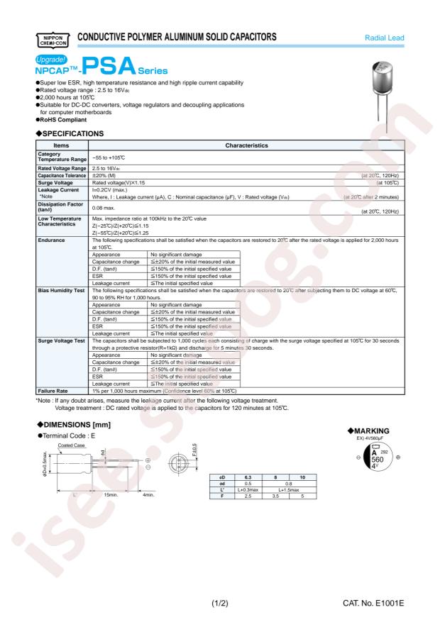 APSA160ELL101MFA5G