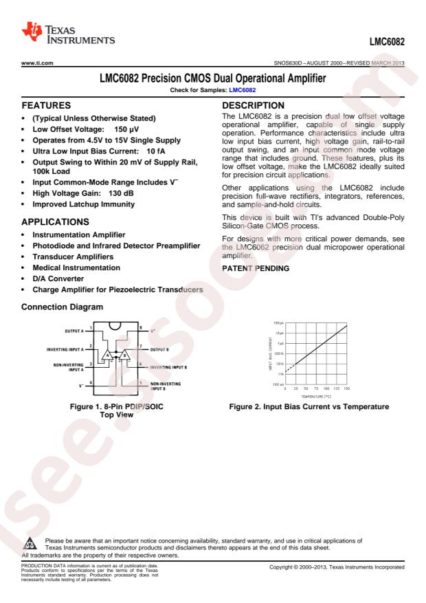 LMC6082AIM/NOPB