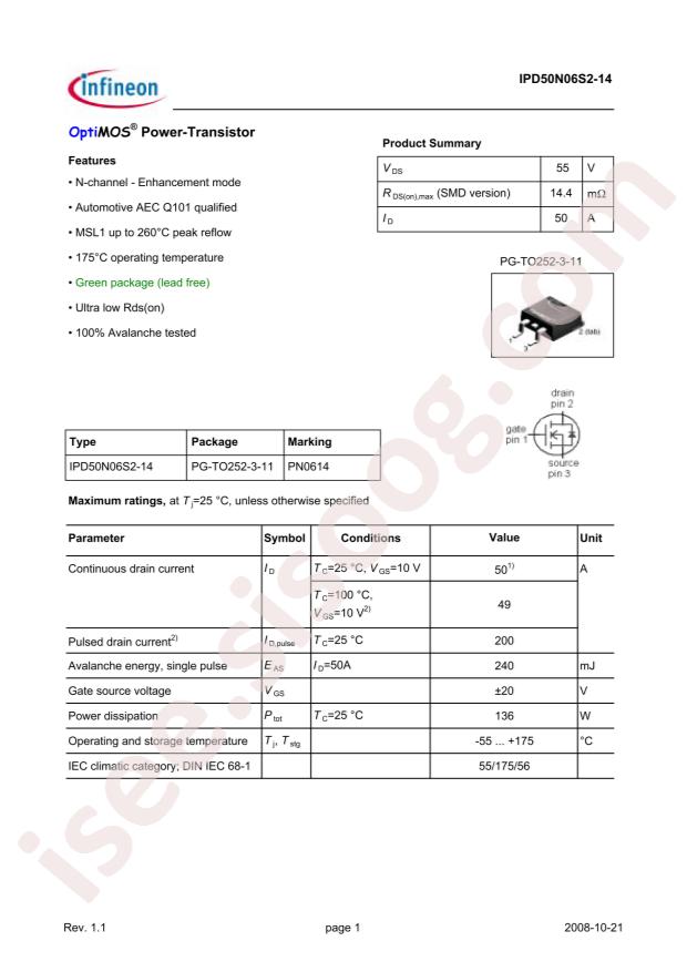 IPD50N06S2-14